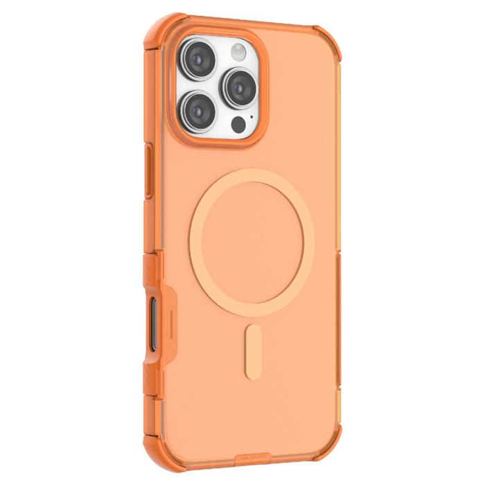 Bild 2, iPhone 16 Pro Skal MagSafe Shockproof Hybrid Orange