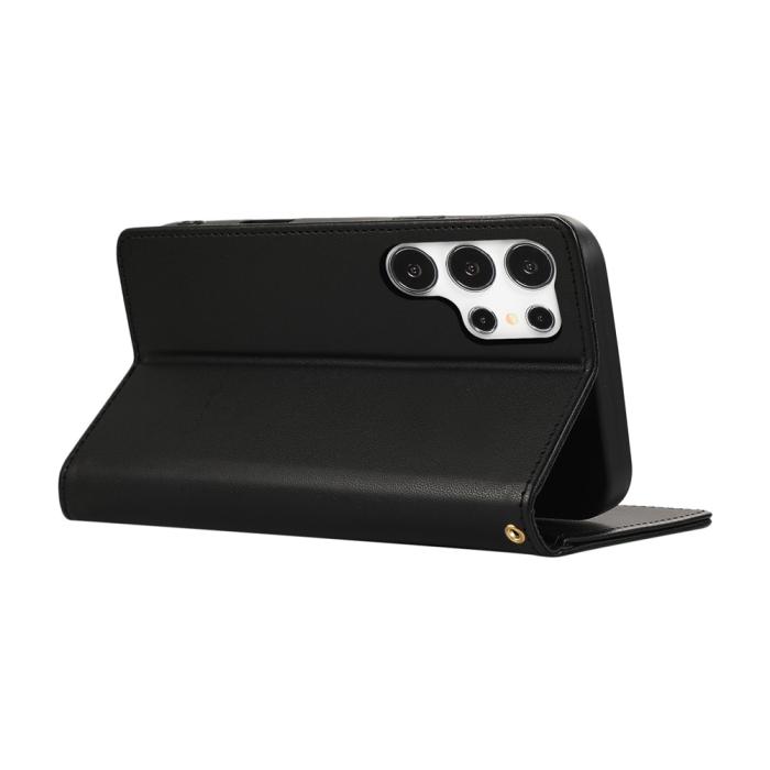 Bild 4, Samsung Galaxy S26 Ultra Fodral RFID Rhombus Läder Svart