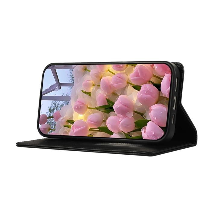 Bild 3, Samsung Galaxy S26 Fodral RFID Rhombus Läder Svart