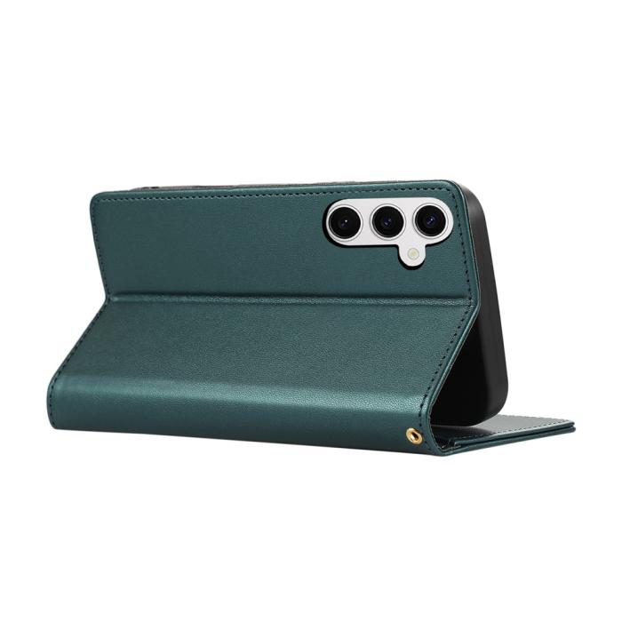 Bild 4, Samsung Galaxy S26 Fodral RFID Rhombus Läder Grön