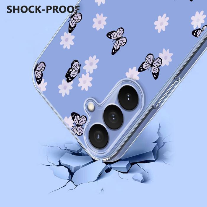 Bild 3, Samsung Galaxy S26 Plus Skal TPU Med Tryck Fjärilar / Blommor