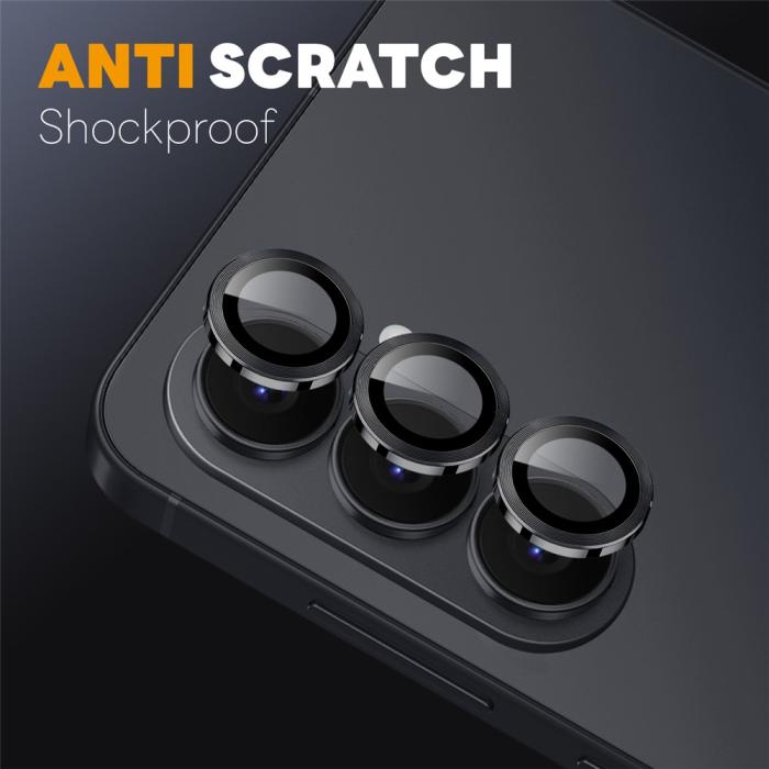 Bild 3, NORTHJO Samsung Galaxy S26 Linsskydd Härdat Glas Svart