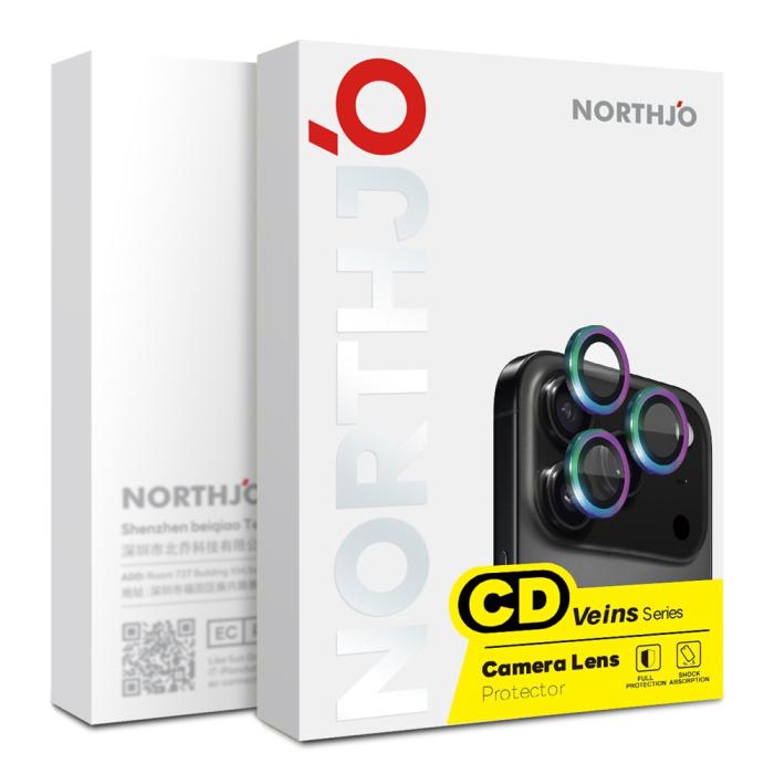 Bild 5, NORTHJO Samsung Galaxy S26 Linsskydd Härdat Glas Svart
