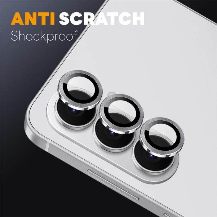 Bild 3, NORTHJO Samsung Galaxy S26 Linsskydd Härdat Glas Silver