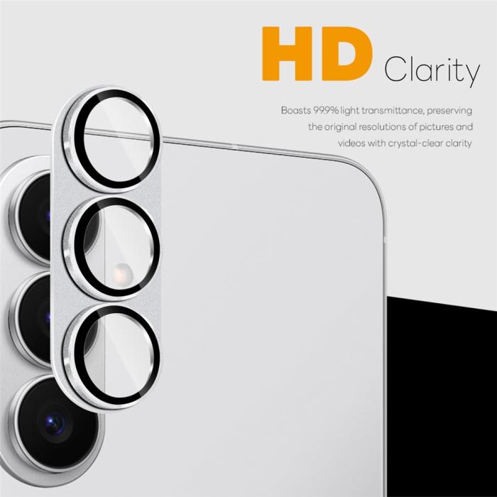 Bild 2, NORTHJO Samsung Galaxy S26 Linsskydd Härdat Glas Silver