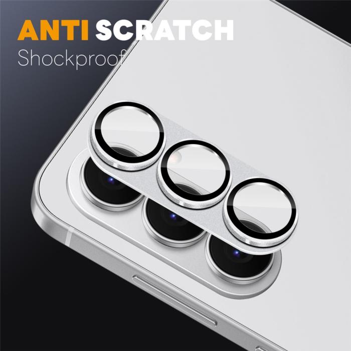 Bild 3, NORTHJO Samsung Galaxy S26 Linsskydd Härdat Glas Silver