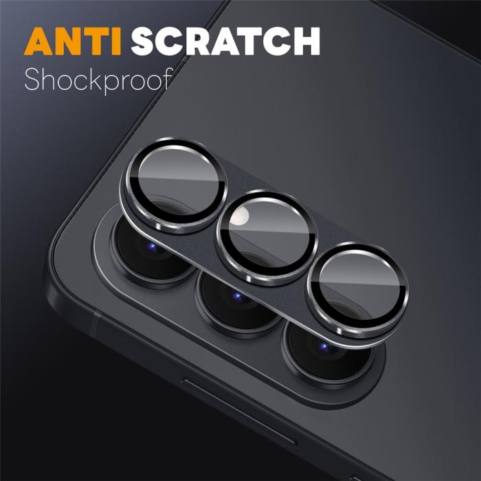 Bild 3, NORTHJO Samsung Galaxy S26 Linsskydd Härdat Glas Svart