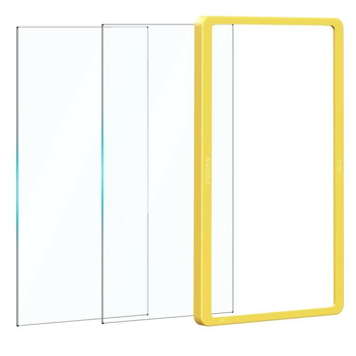 Bild 2, Nintendo Switch 2 2-PACK Skärmskydd Härdat Glas