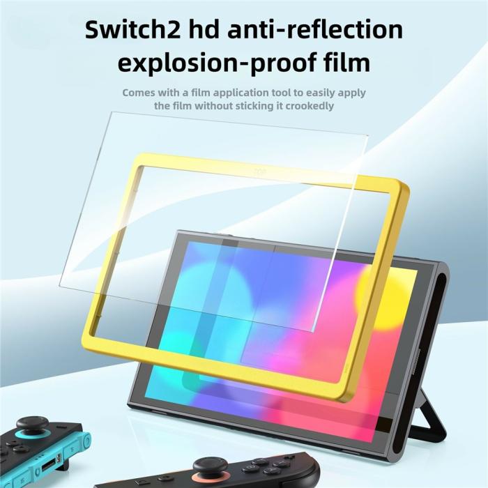Bild 4, Nintendo Switch 2 2-PACK Skärmskydd Härdat Glas
