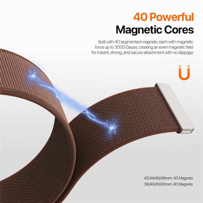 Bild 5, DUX DUCIS Apple Watch 38/40/41/42 mm Armband Magnetic Strap