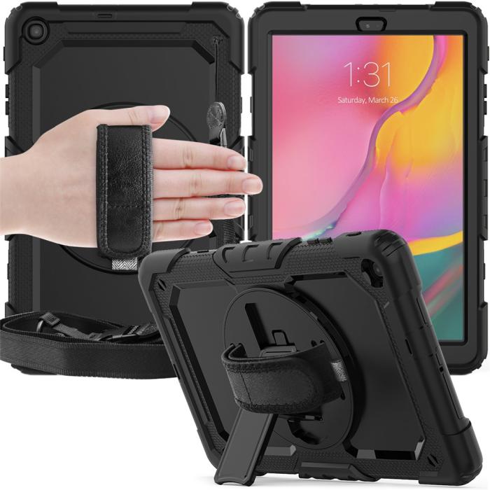 Bild 4, Galaxy Tab A 10.1 2019 Skal 360 Shockproof Hybrid Kickstand