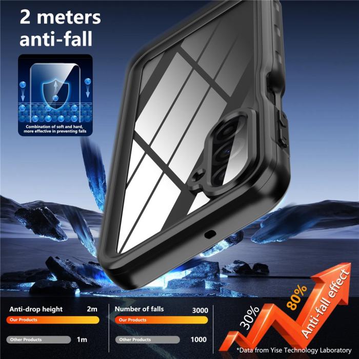 Bild 4, REDPEPPER Galaxy A17 Skal 360 Vattentätt IP68 Svart