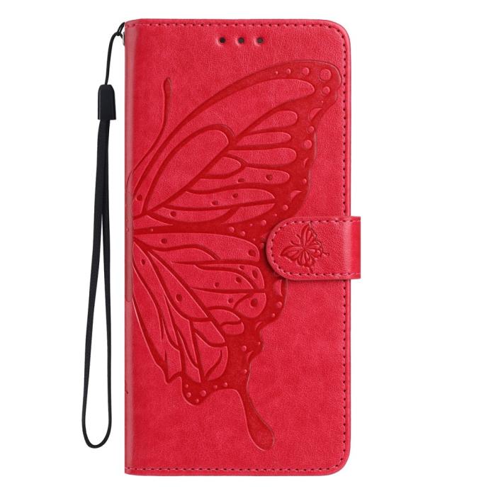 Bild 4, Google Pixel 10a Fodral Med Fjäril Tryck Röd