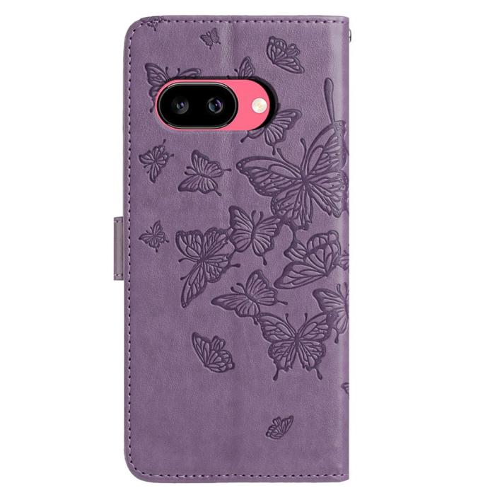 Bild 5, Google Pixel 10a Fodral Med Fjäril Tryck Lila