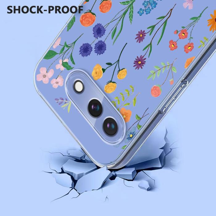 Bild 3, Google Pixel 10a Skal Med Tryck Blommor