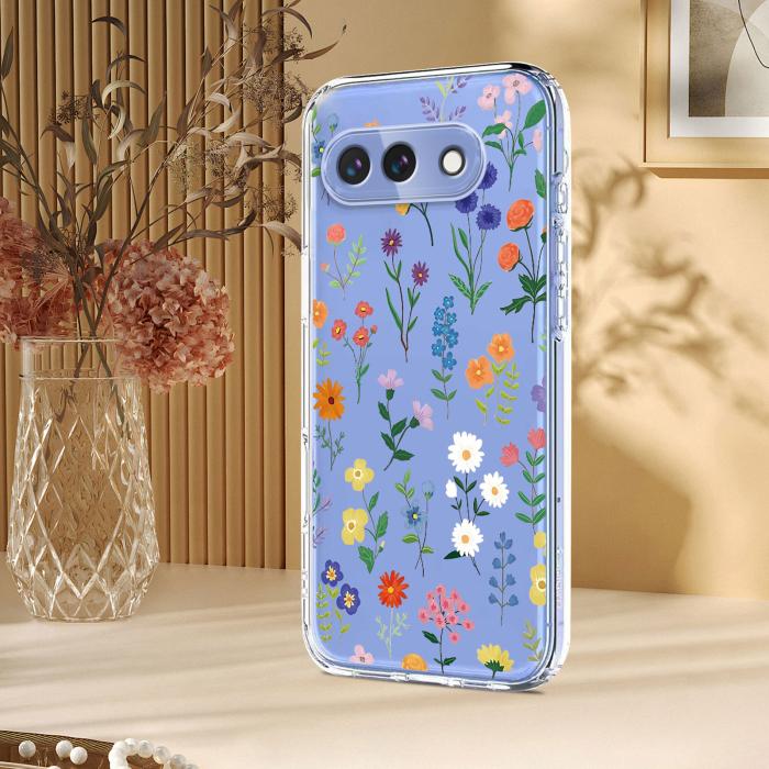 Bild 5, Google Pixel 10a Skal Med Tryck Blommor
