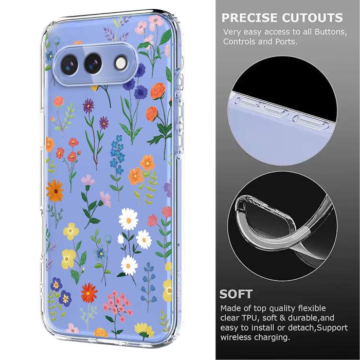 Bild 6, Google Pixel 10a Skal Med Tryck Blommor