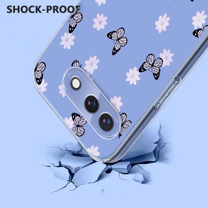 Bild 3, Google Pixel 10a Skal Med Tryck Fjärilar / Blommor