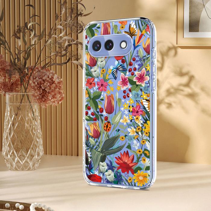 Bild 5, Google Pixel 10a Skal Med Tryck Blommor