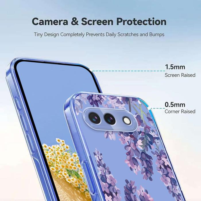 Bild 4, Google Pixel 10a Skal Med Tryck Blommor