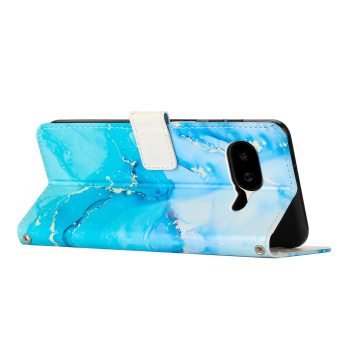 Bild 2, Google Pixel 10a Fodral Marmor Blå / Grön