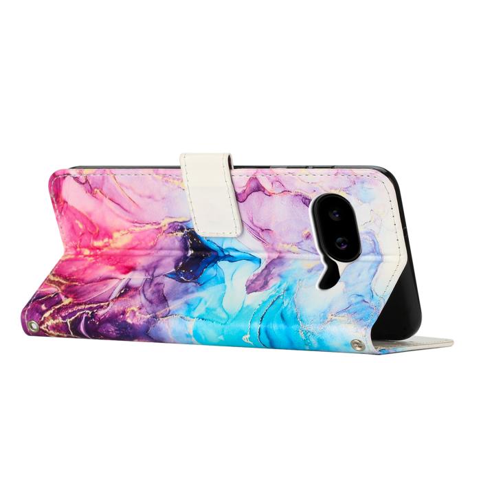 Bild 2, Google Pixel 10a Fodral Marmor Rosa / Lila