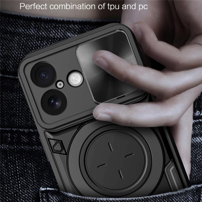 Bild 6, iPhone 17 Skal CamShield Kickstand Hybrid Svart