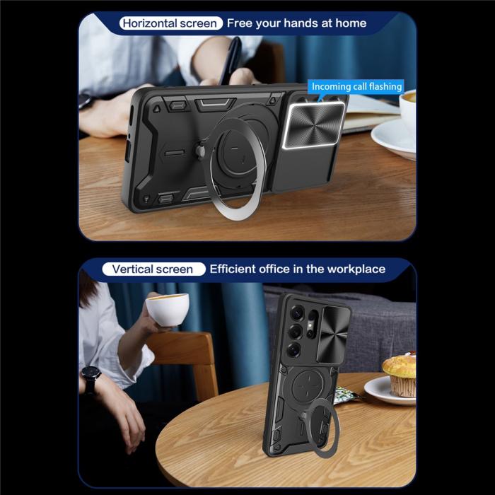 Bild 3, Samsung Galaxy S26 Ultra Skal CamShield Kickstand Hybrid Svart