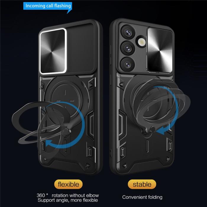 Bild 3, Samsung Galaxy S26 Plus Skal CamShield Kickstand Hybrid Svart