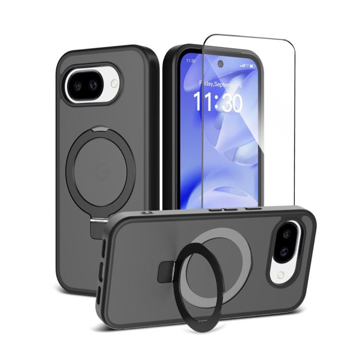 Bild 2, Google Pixel 10a Skal MagSafe Kickstand Hybrid Svart