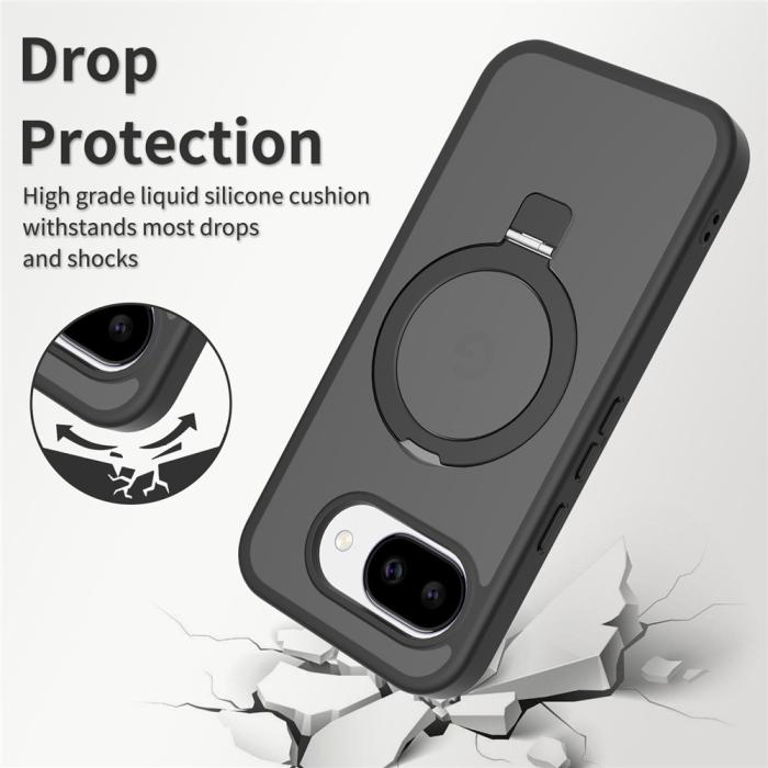 Bild 3, Google Pixel 10a Skal MagSafe Kickstand Hybrid Svart