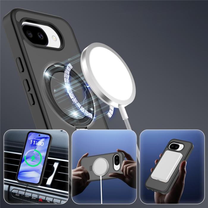 Bild 5, Google Pixel 10a Skal MagSafe Kickstand Hybrid Svart