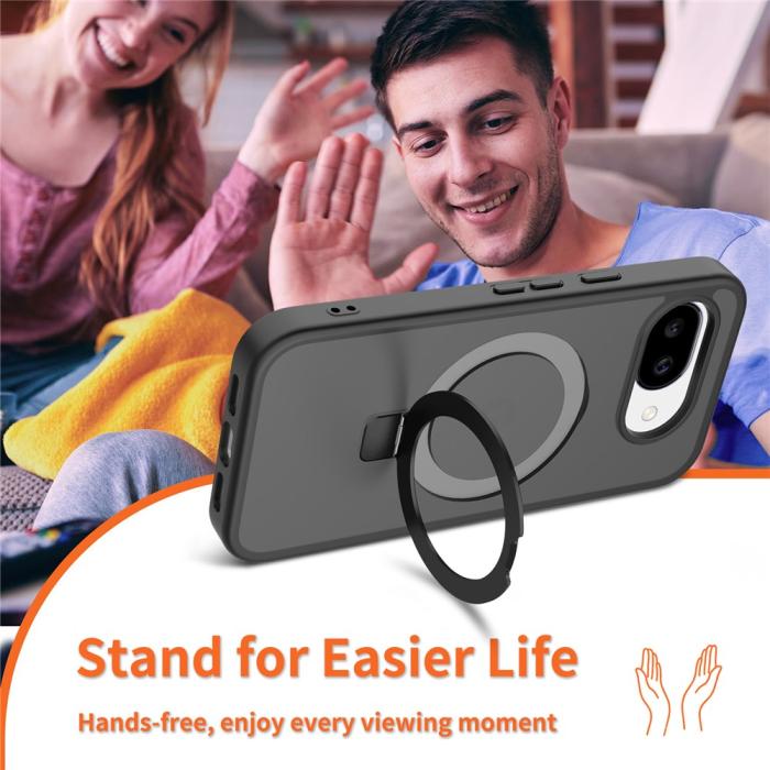 Bild 6, Google Pixel 10a Skal MagSafe Kickstand Hybrid Svart