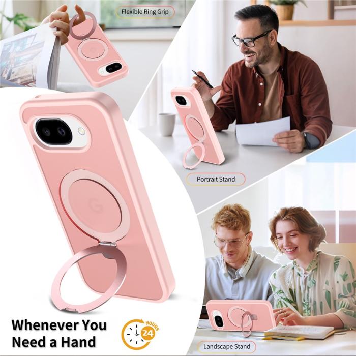 Bild 3, Google Pixel 10a Skal MagSafe Kickstand Hybrid Rosa