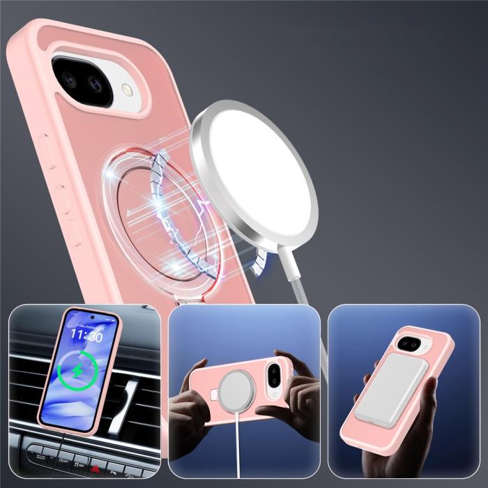 Bild 4, Google Pixel 10a Skal MagSafe Kickstand Hybrid Rosa