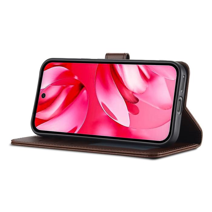 Bild 3, LC.IMEEKE Google Pixel 10a Fodral Läder Brun