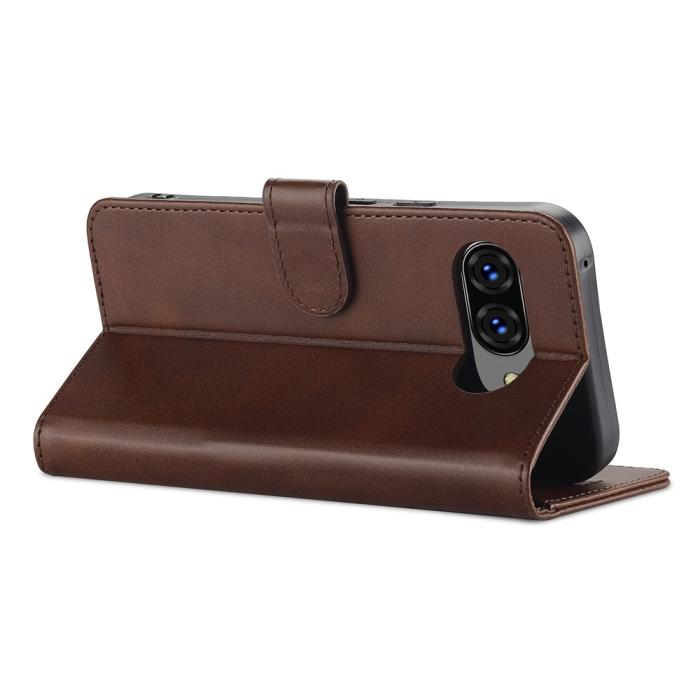 Bild 4, LC.IMEEKE Google Pixel 10a Fodral Läder Brun