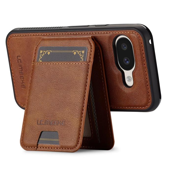 Bild 3, LC.IMEEKE Google Pixel 10a Skal Med Avtagbar Korthållare Brun