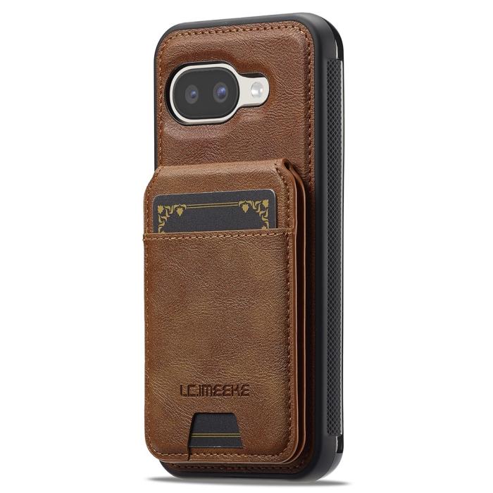 Bild 5, LC.IMEEKE Google Pixel 10a Skal Med Avtagbar Korthållare Brun