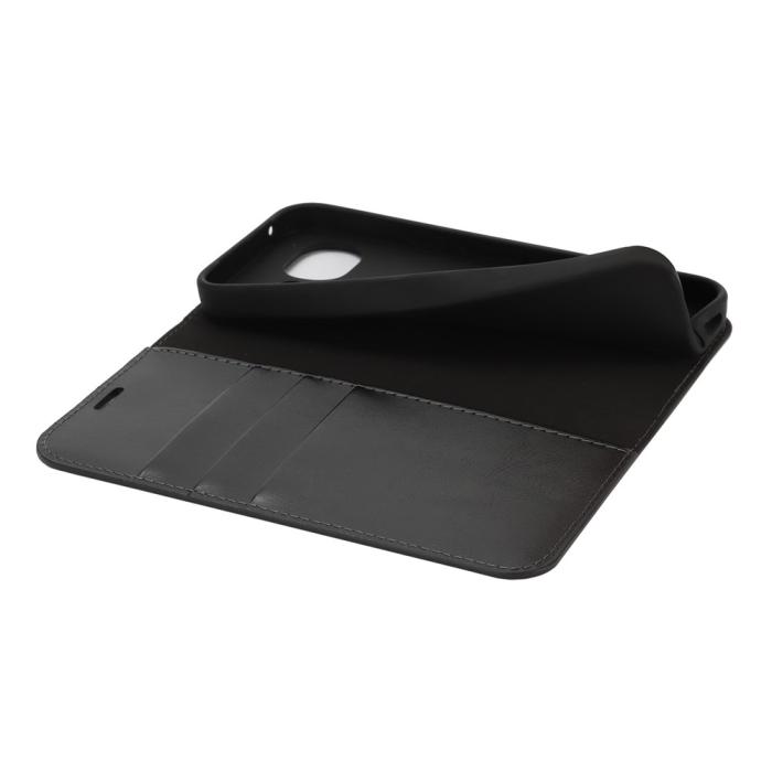 Bild 5, Google Pixel 10a Fodral Flip Äkta Läder Svart