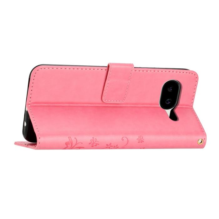 Bild 3, Google Pixel 10a Fodral Med Blommigt Tryck Rosa