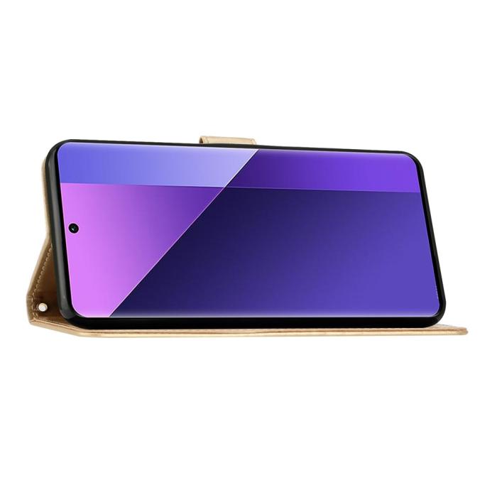 Bild 4, Google Pixel 10a Fodral Med Blommigt Tryck Guld