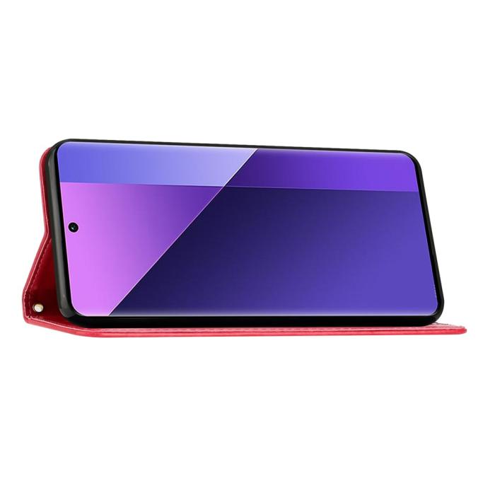 Bild 4, Google Pixel 10a Fodral Med Blommigt Tryck Röd