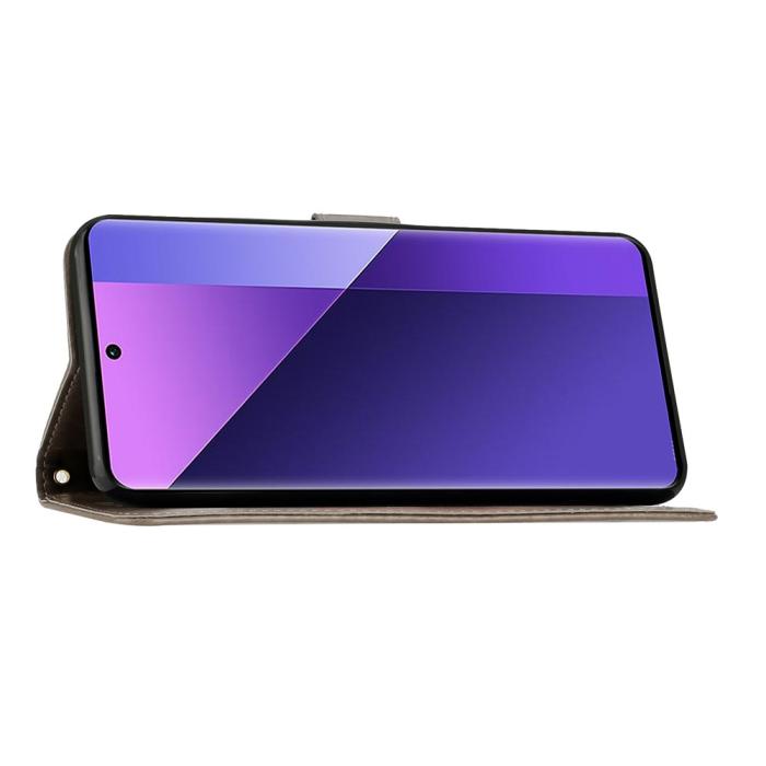 Bild 4, Google Pixel 10a Fodral Med Blommigt Tryck Grå