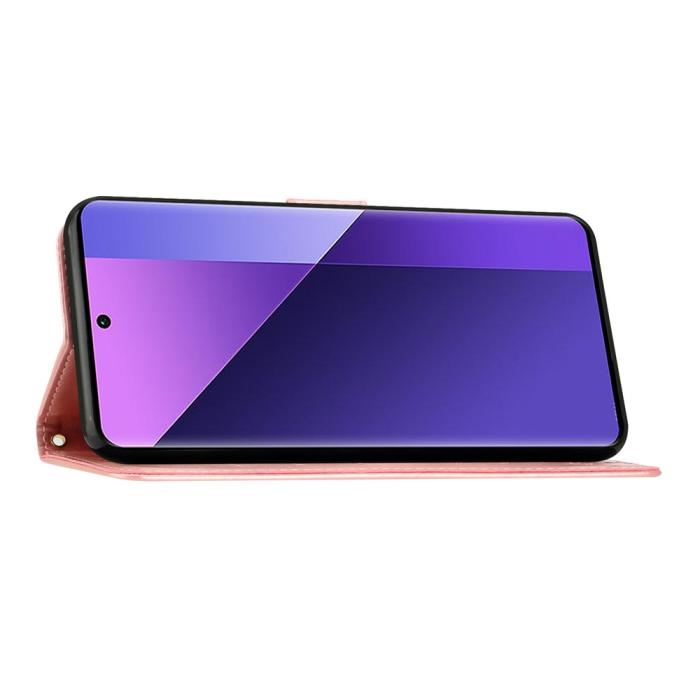 Bild 4, Google Pixel 10a Fodral Med Blommigt Tryck Roséguld