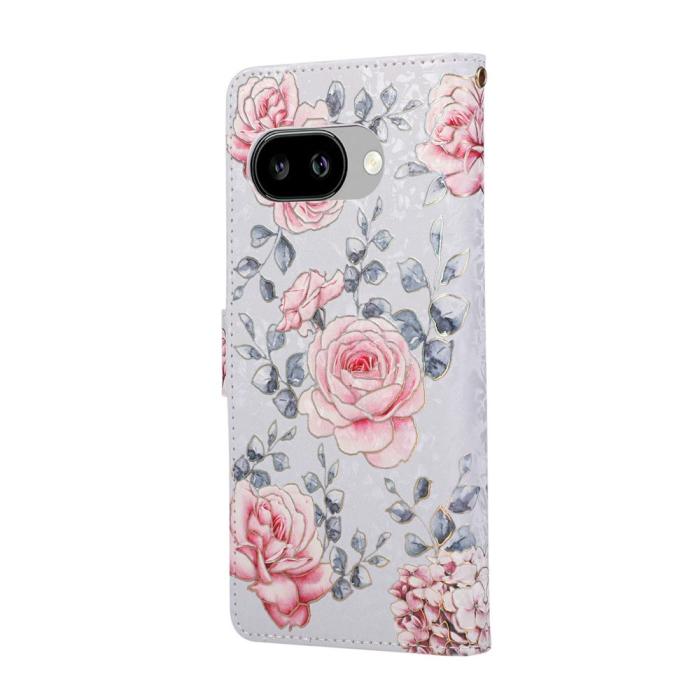 Bild 6, Google Pixel 10a Fodral RFID Läder Rosor