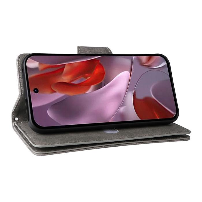 Bild 4, Google Pixel 10a Fodral Med Kortfack Läder Grå