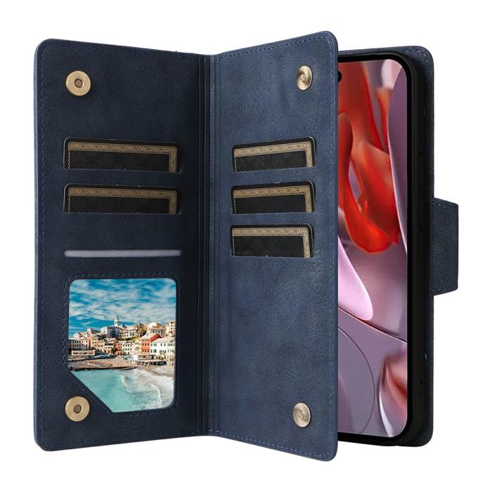 Bild 2, Google Pixel 10a Fodral Med Kortfack Läder Blå