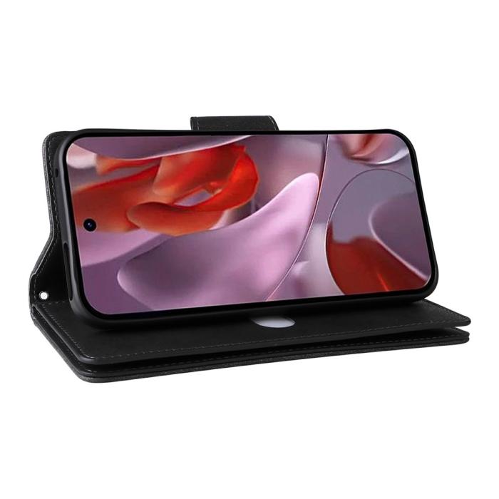 Bild 4, Google Pixel 10a Fodral Med Kortfack Läder Svart