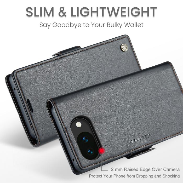 Bild 5, CASEME Google Pixel 10a Fodral RFID Läder Svart